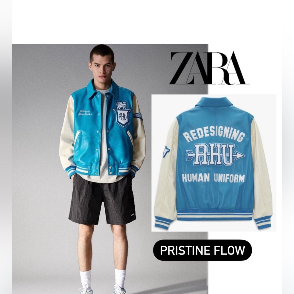ZARA x RHUIGI Leather Jacket size XL